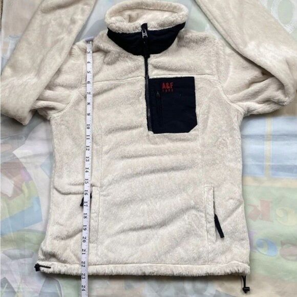 Vintage Abercrombie Womens  Plush Cozy 1/2 Zip  Soft Pullover Sweater XS… - Picture 6 of 13